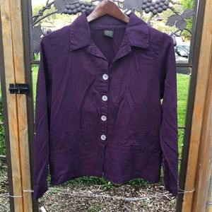 Zona Clothes tencel and rayon blend purple jacket size S